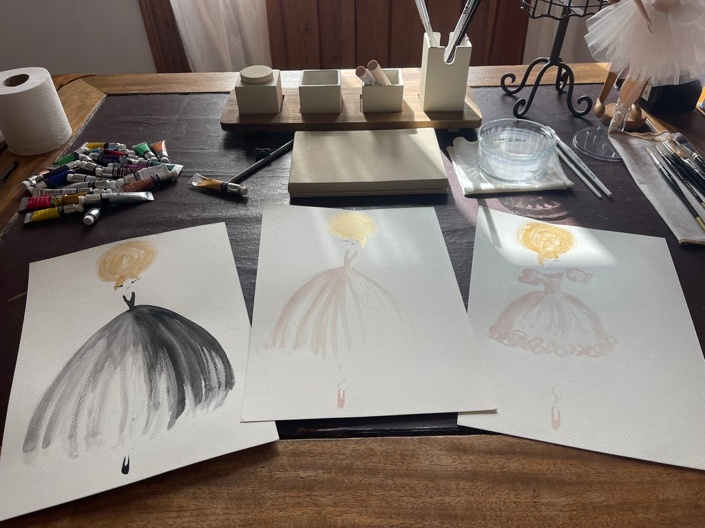 DOLLY'S HAND PAINTED WATERCOLOR ART PRINTS