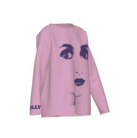 DOLLY Face Dorothy Lilac Violet Sweater