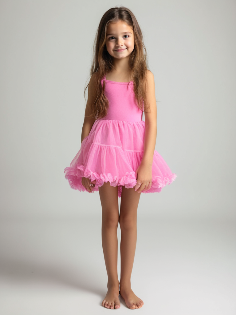 DOLLY PINK PLEASE! PETTI SPAGHETTI TUTU DRESS Aurora Bubblegum pink