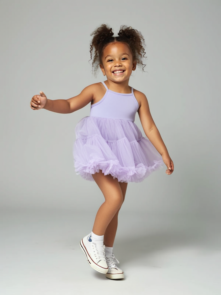 DOLLY PETTI SPAGHETTI PETTISKIRT TUTU DRESS lavender