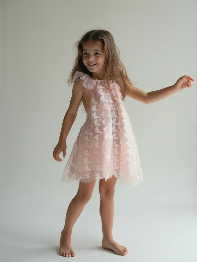 DOLLY by Le Petit Tom ® ALLOVER BUTTERFLIES FAIRY TUTU DRESS dollypink