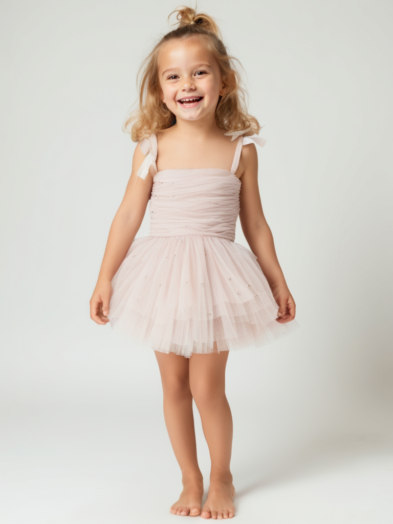 DOLLY® PEARL TULLE BALLERINA DRESS dollypink ⚪
