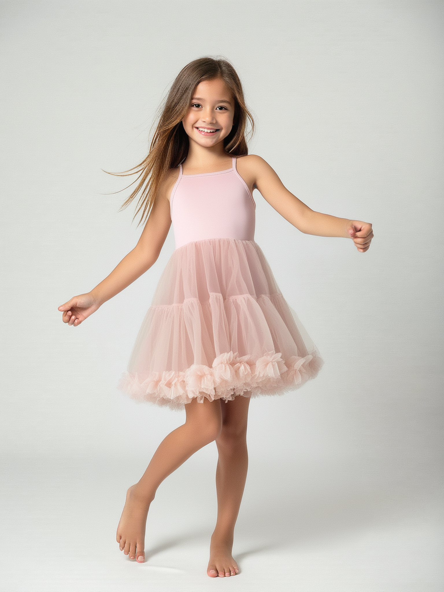 DOLLY PETTI SPAGHETTI PETTISKIRT TUTU DRESS ballet pink