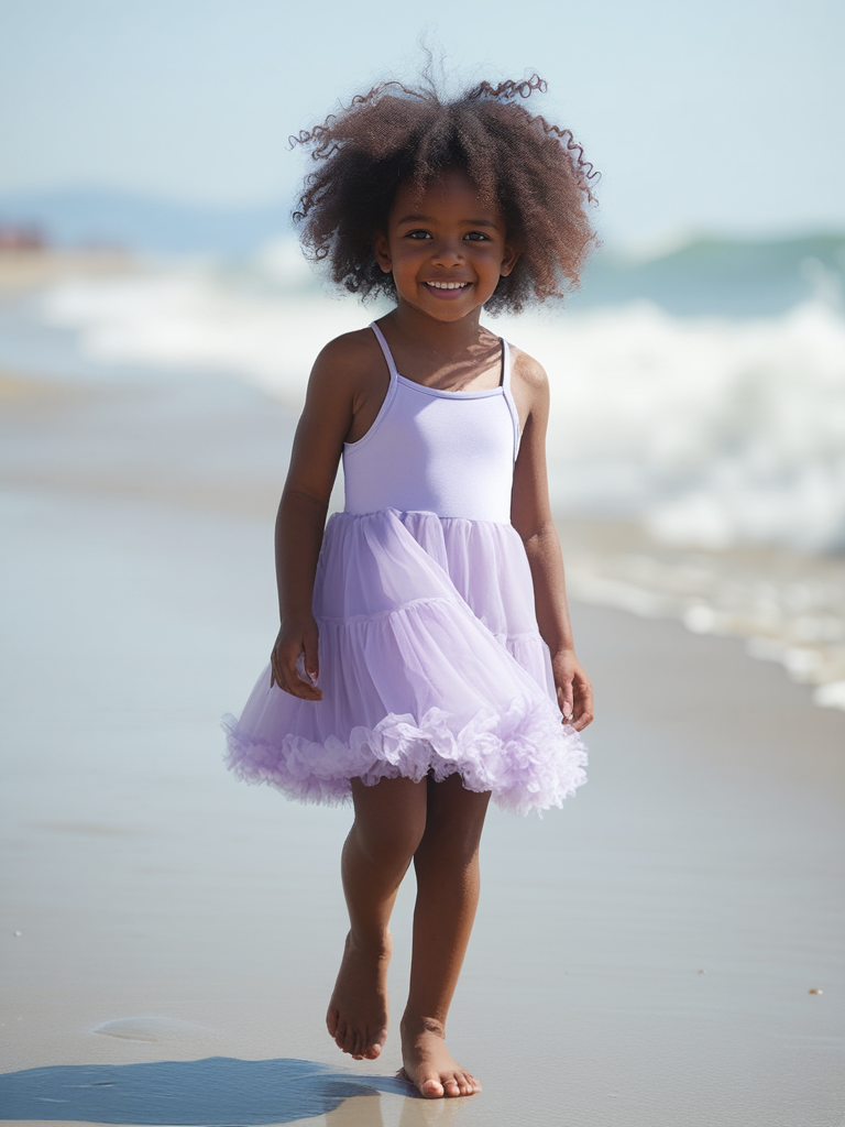 DOLLY PETTI SPAGHETTI PETTISKIRT TUTU DRESS lavender