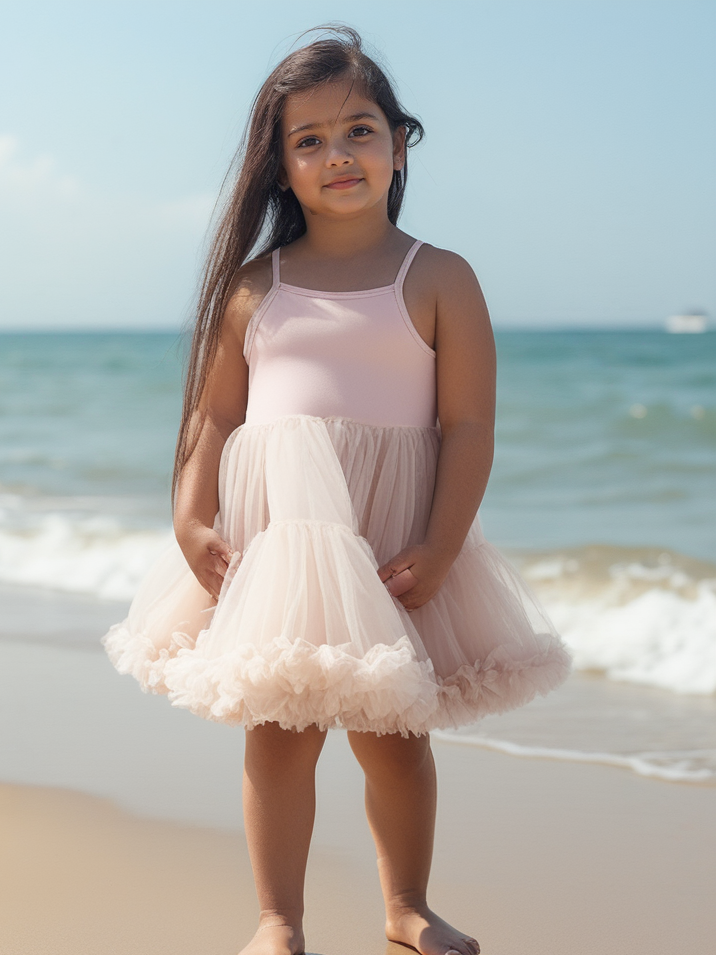 DOLLY PETTI SPAGHETTI PETTISKIRT TUTU DRESS ballet pink