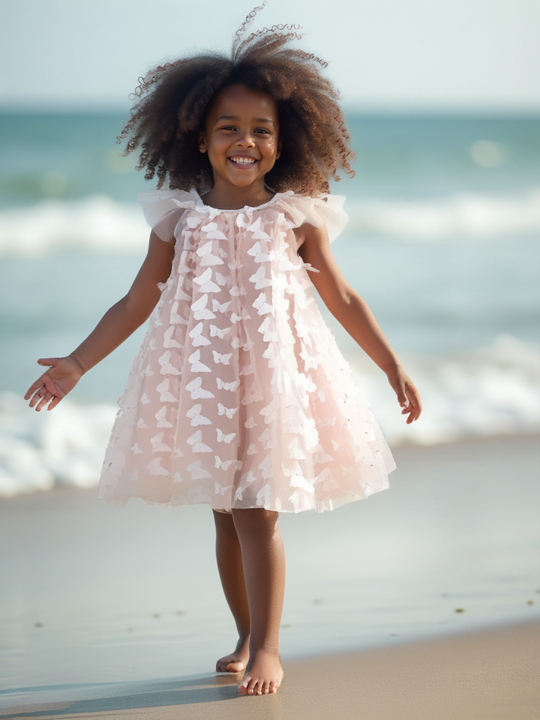 DOLLY by Le Petit Tom ® ALLOVER BUTTERFLIES FAIRY TUTU DRESS dollypink