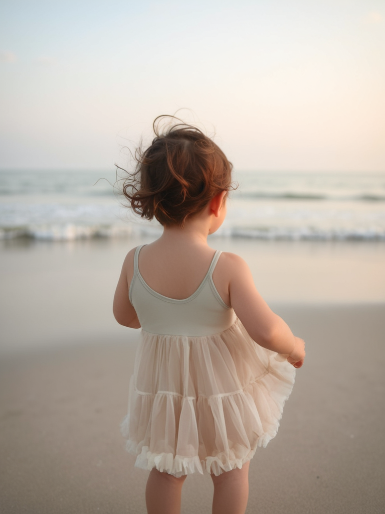 DOLLY PETTI SPAGHETTI PETTISKIRT TUTU DRESS cream