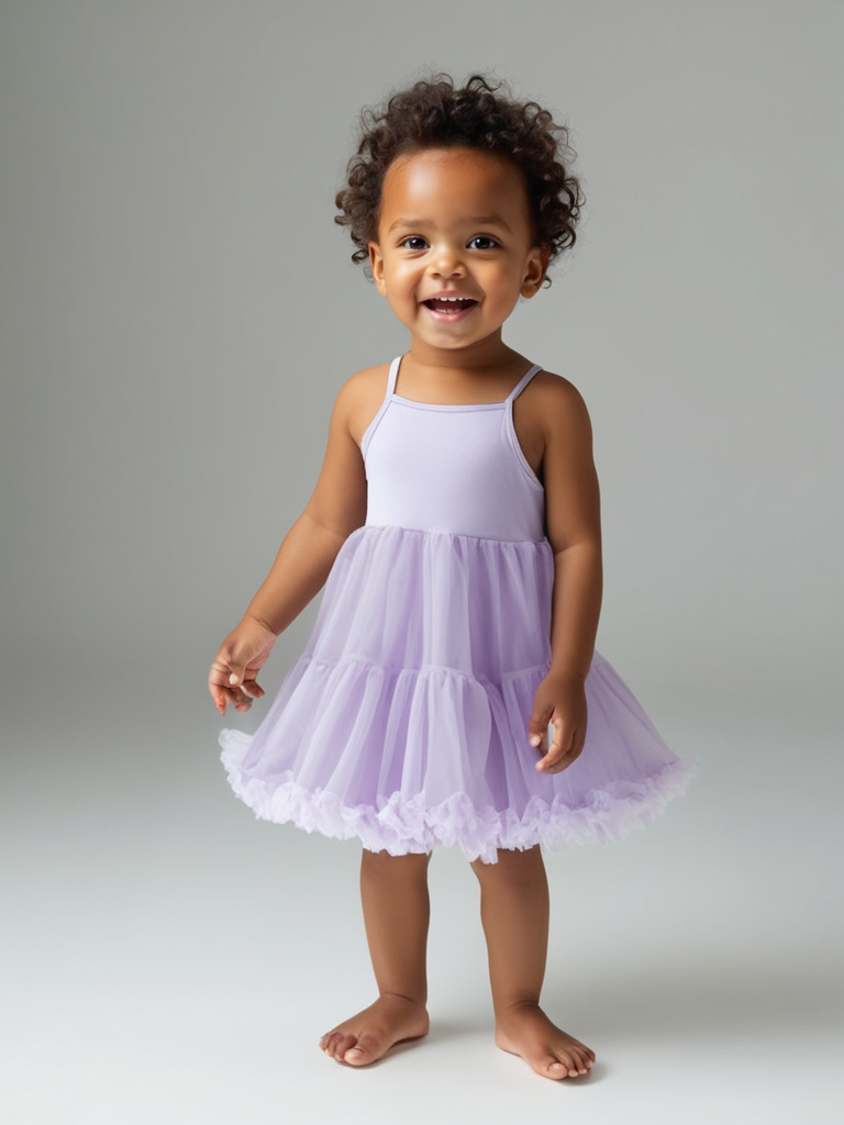 DOLLY PETTI SPAGHETTI PETTISKIRT TUTU DRESS lavender