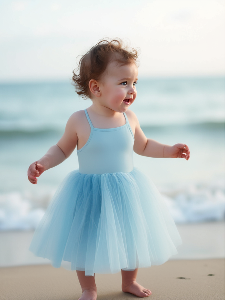 DOLLY ROMANTIC BALLET TUTU DRESS light blue