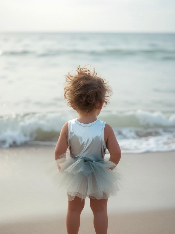 DOLLY TIMELESS METALLIC TUTU DRESS silver