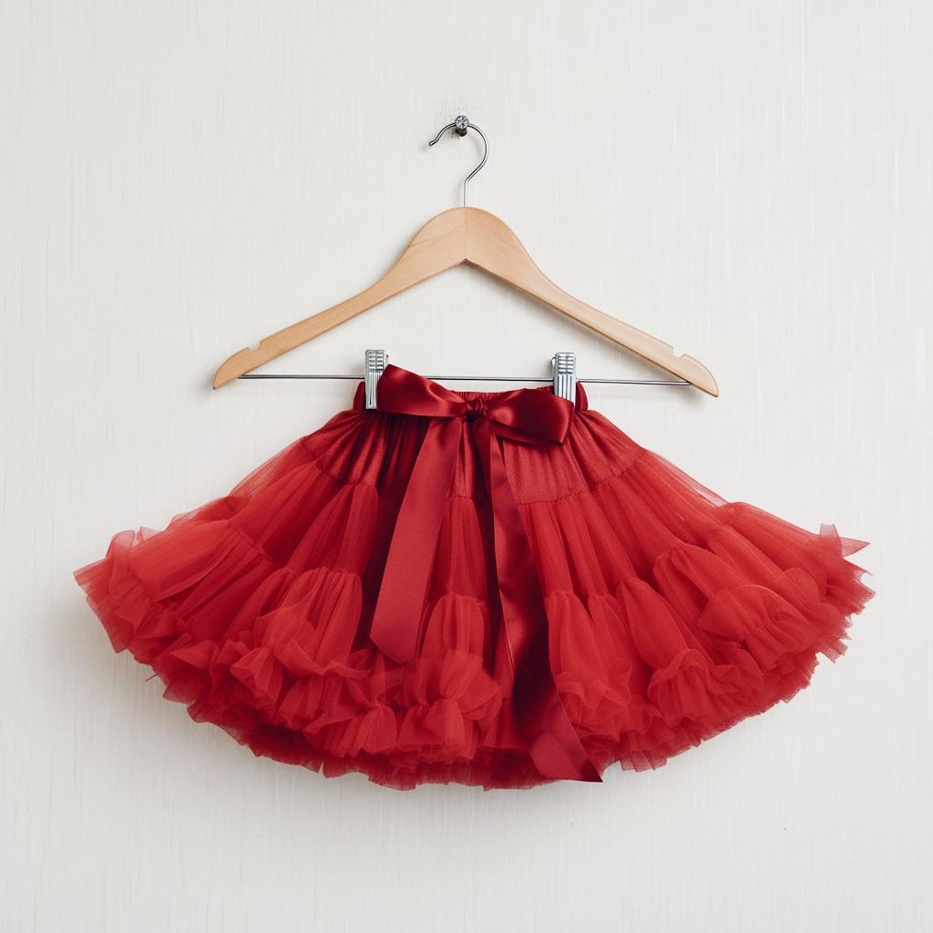 DOLLY by Le Petit Tom ® LITTLE RED RIDING HOOD pettiskirt red