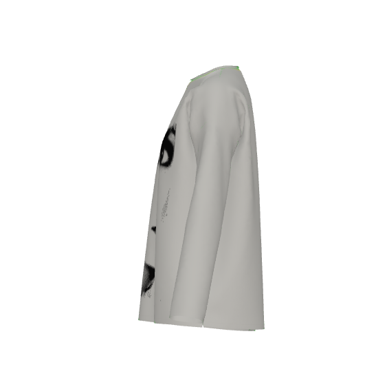 DOLLY Face Dorothy Lightgrey Black Sweater