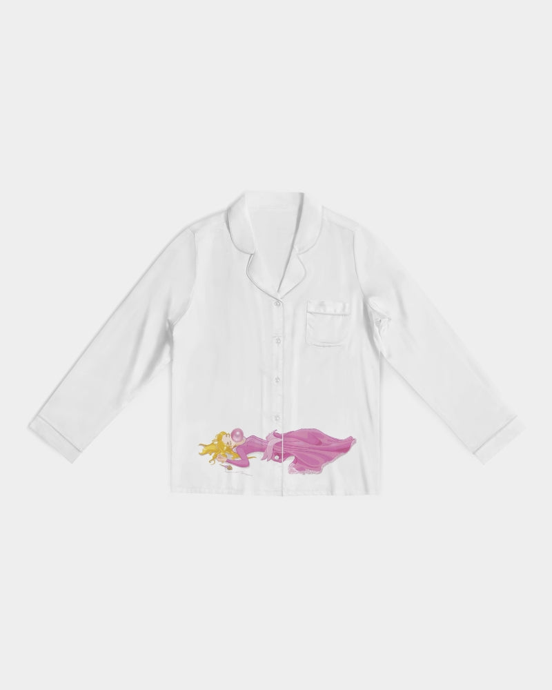 DOLLY® CALL ME AURORA Women's Satin Long Sleeve Pajama Top