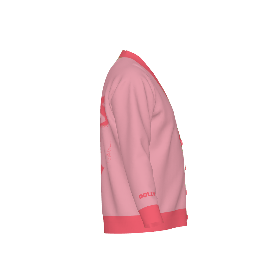 DOLLY Dorothy Bubblegum Pink Hotpink Cardigan