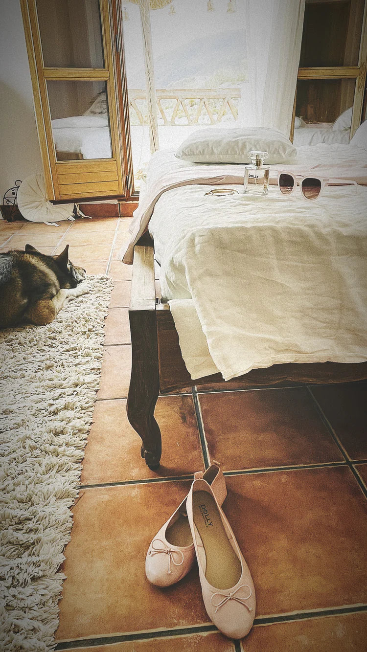 DOLLY by Le Petit Tom ® BAILARINAS CLÁSICAS CON LAZOS rosa