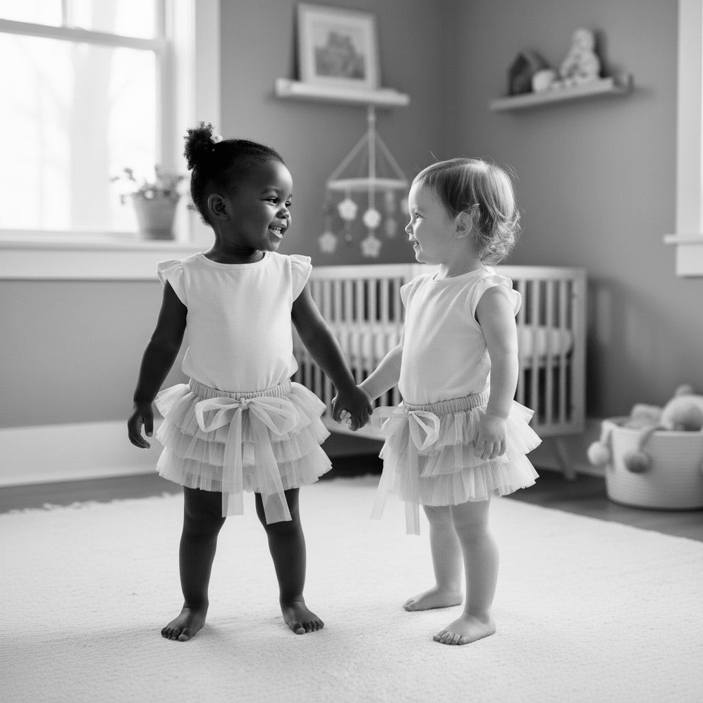 DOLLY by Le Petit Tom ® FRILLY PANTS Tutu Bloomer off-white