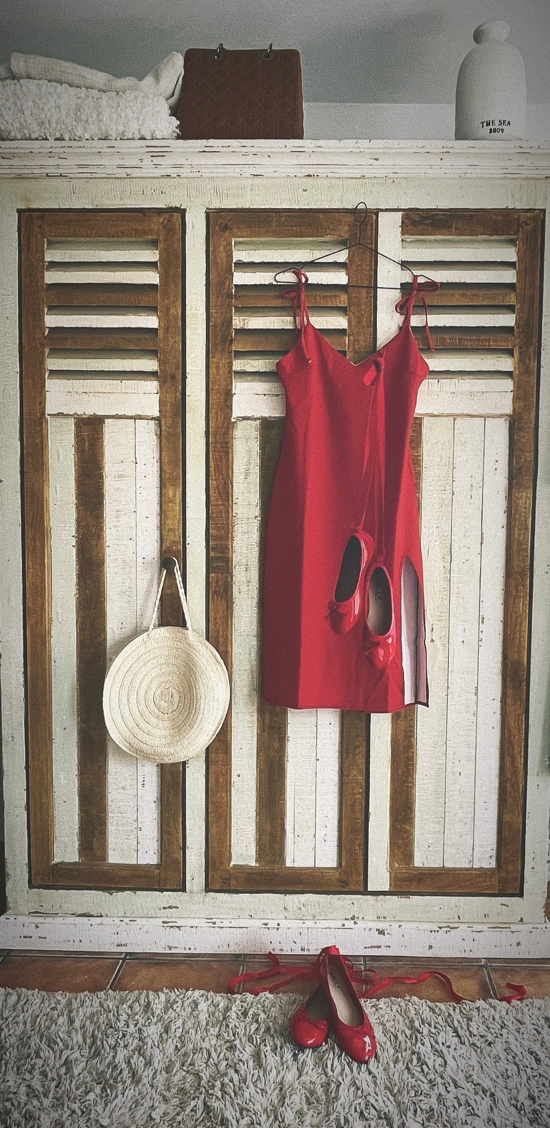 DOLLY RED BALLERINAS RED Women's Tie Strap Split Dress red