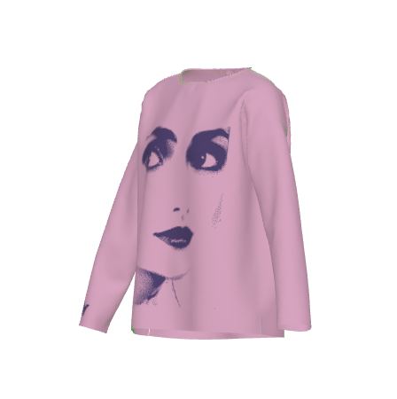 DOLLY Face Dorothy Lilac Violet Sweater