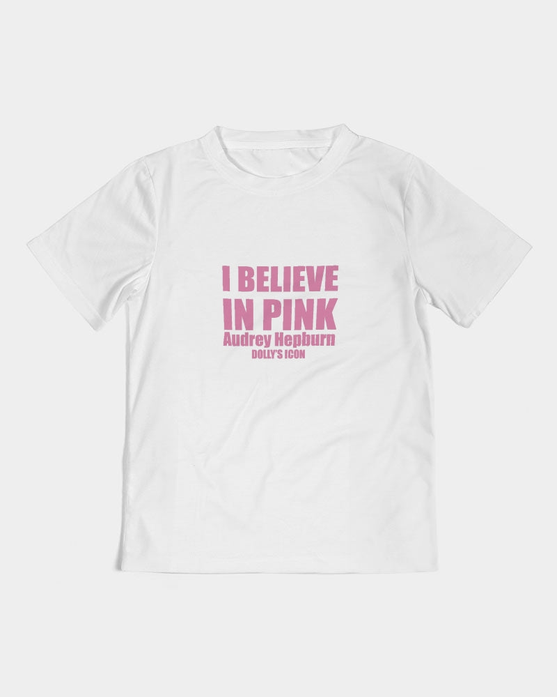 I Believe in Pink - Audrey Hepburn Kids All-Over Print Tee
