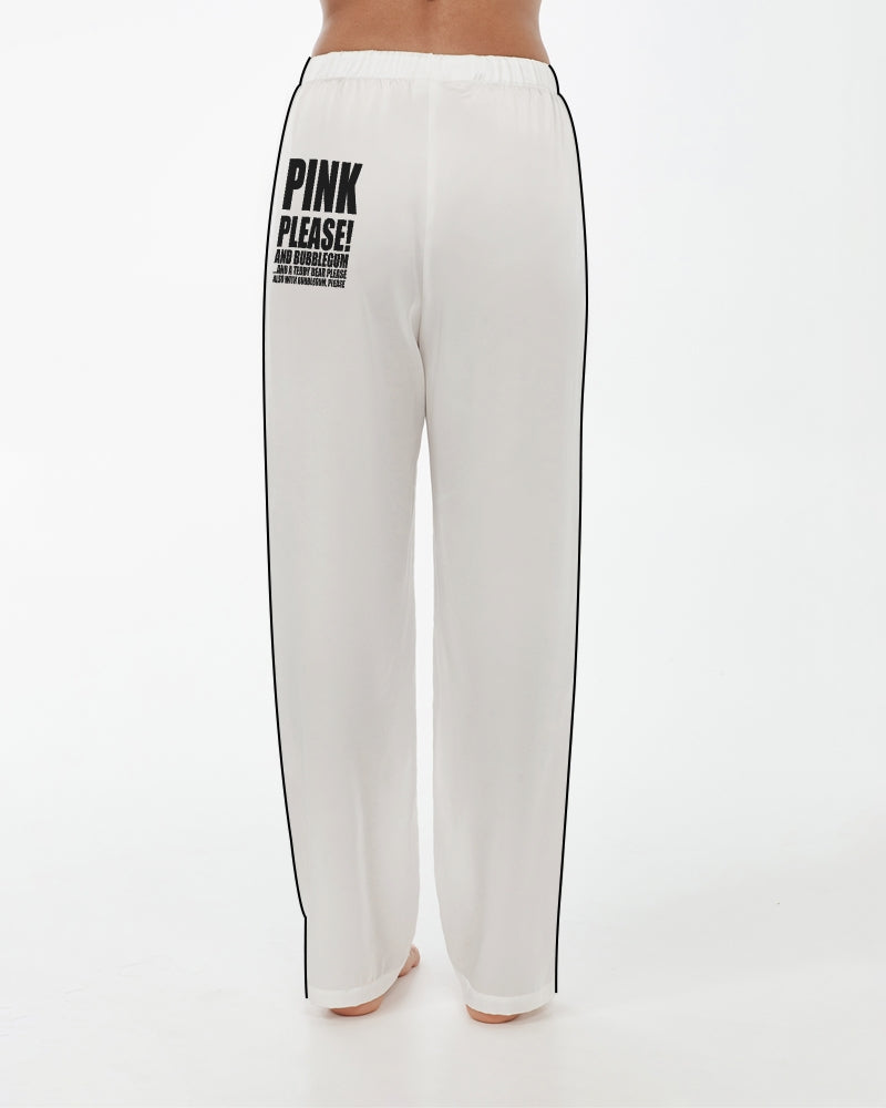 DOLLY® TEDDY BEAR BUBBLEGUM Women's Satin Pajama Pants