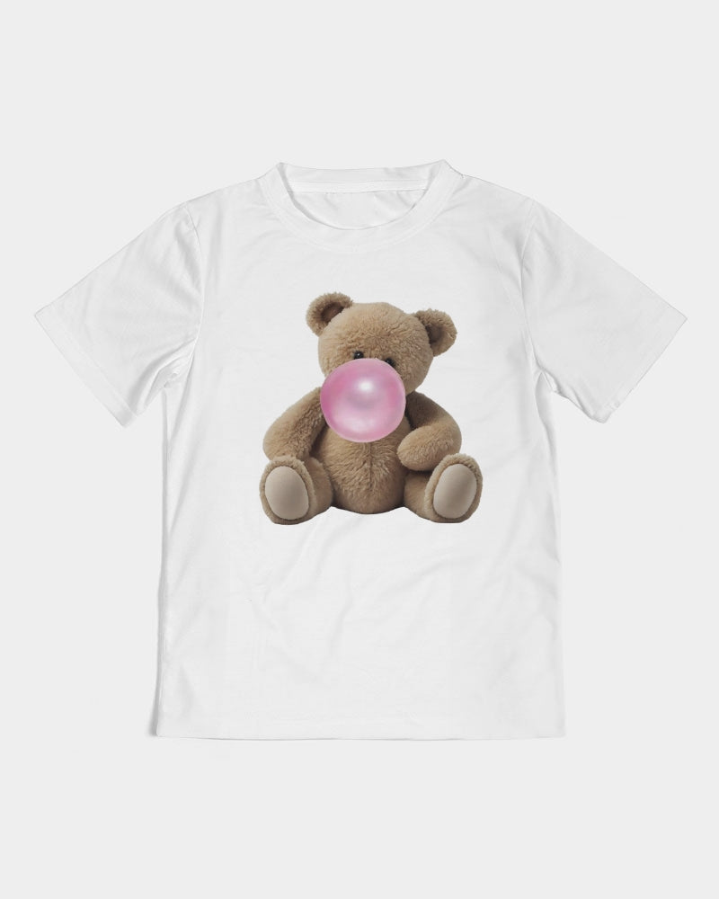 Pink Please! Bubblegum and a Teddy Bear please Kids All-Over Print Tee