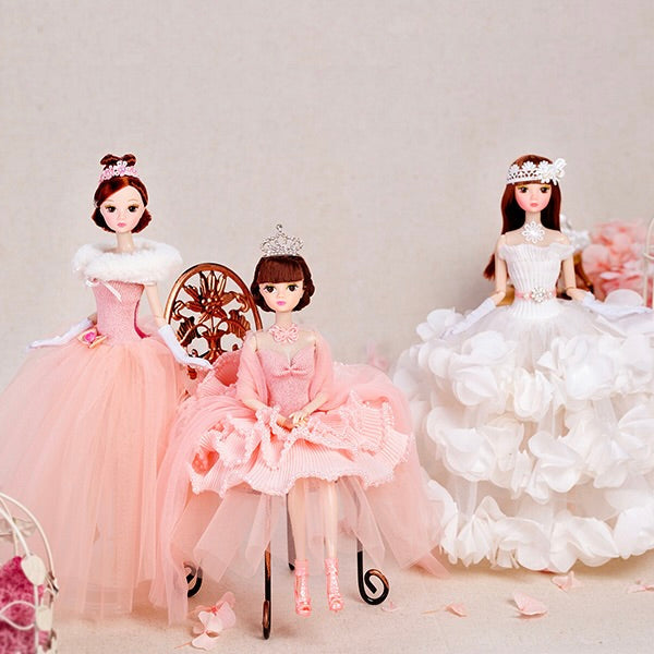 DOLLY® PRINCESS DOLL WITH PINK TUTU DRESS - Bjd 12 joints 12 inch 30 cm 1/6 scale fashion doll