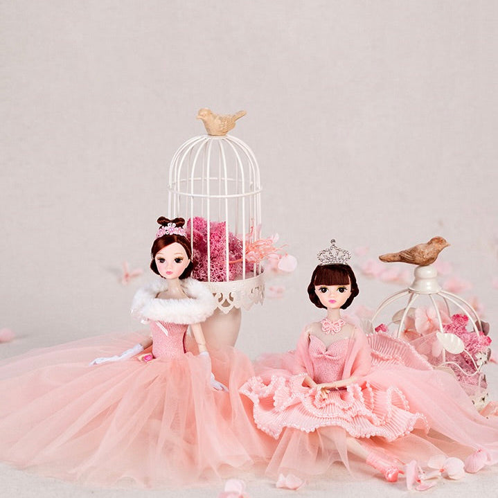DOLLY® PRINCESS DOLL WITH PINK TUTU DRESS - Bjd 12 joints 12 inch 30 cm 1/6 scale fashion doll