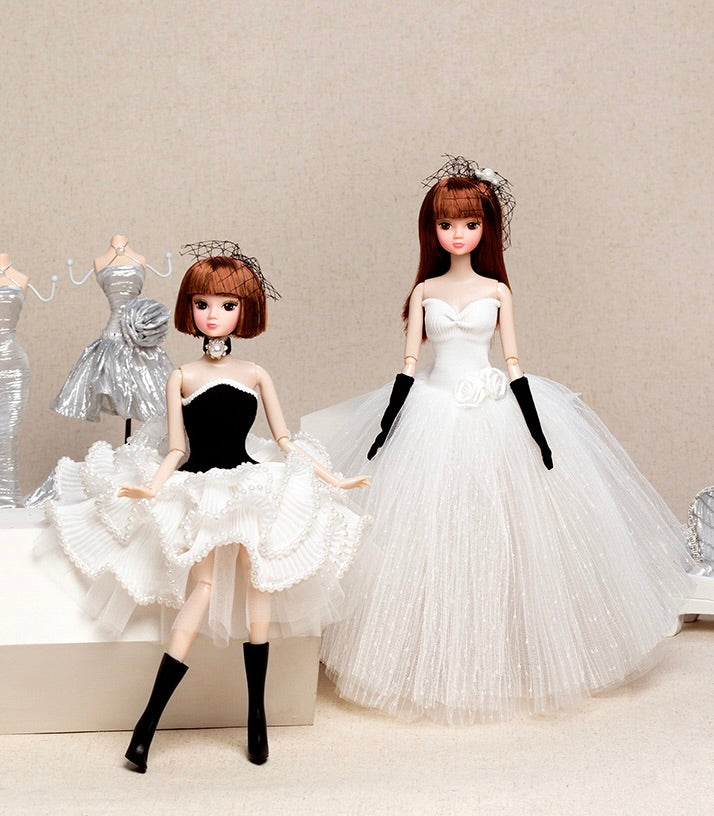 DOLLY® BRIDE DOLL WITH WHITE WEDDING TUTU DRESS - Bjd 12 joints 12 inch 30 cm 1/6 scale fashion doll