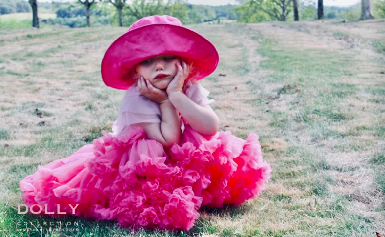 DOLLY by Le Petit Tom ® VINTAGE BARBIE pettiskirt fucsia