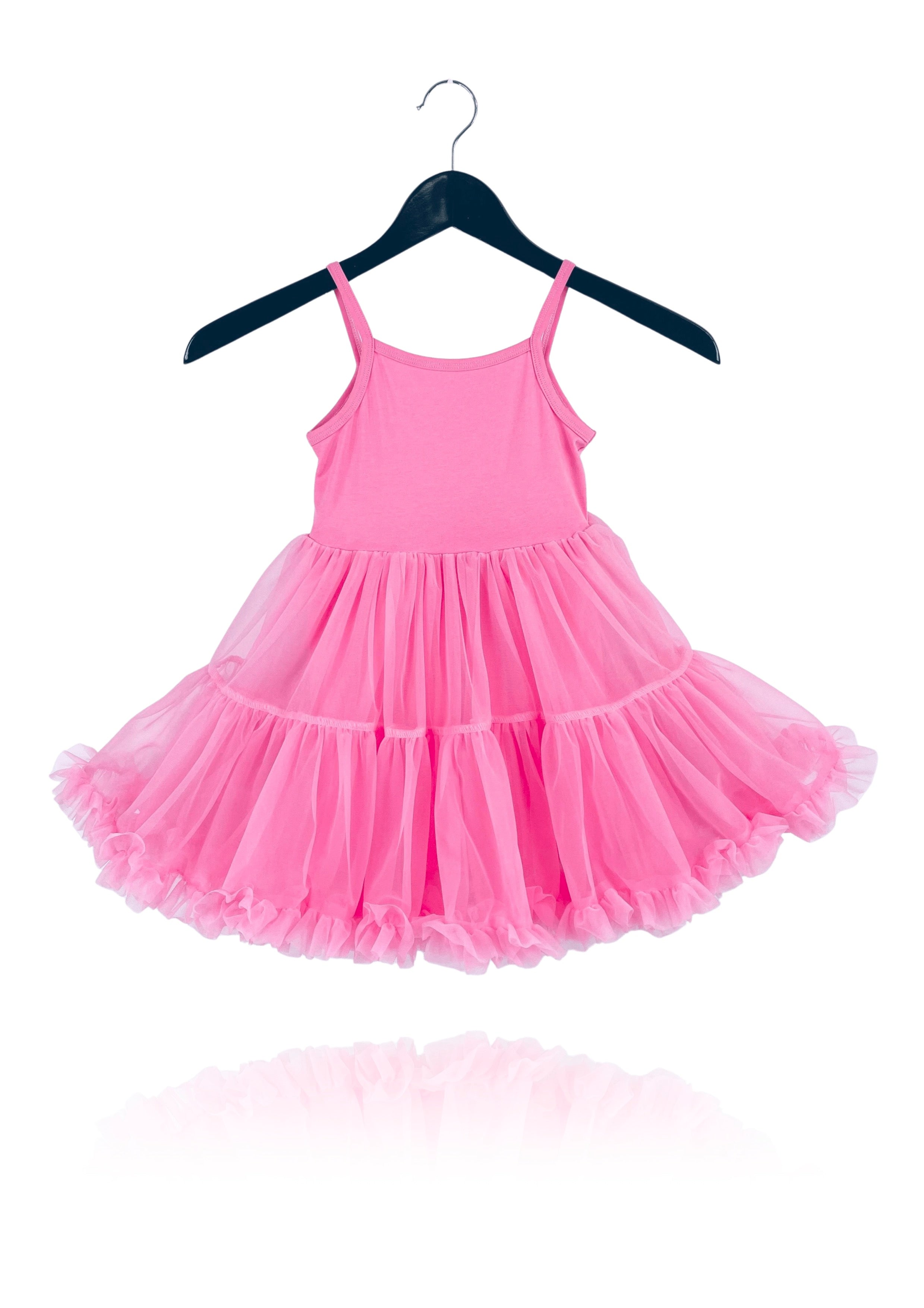DOLLY PINK PLEASE! PETTI SPAGHETTI TUTU DRESS Aurora Bubblegum pink