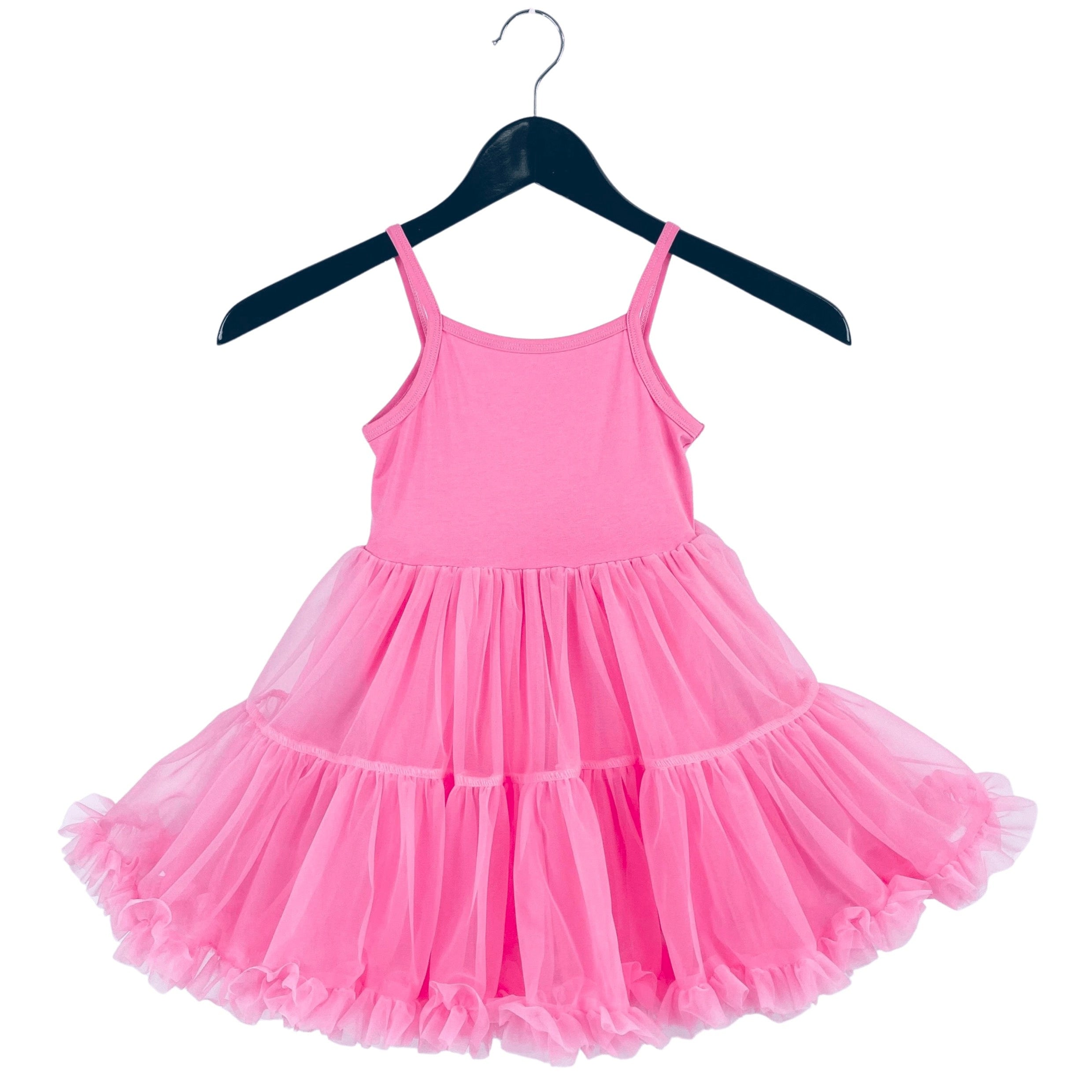 DOLLY PINK PLEASE! PETTI SPAGHETTI TUTU DRESS Aurora Bubblegum pink