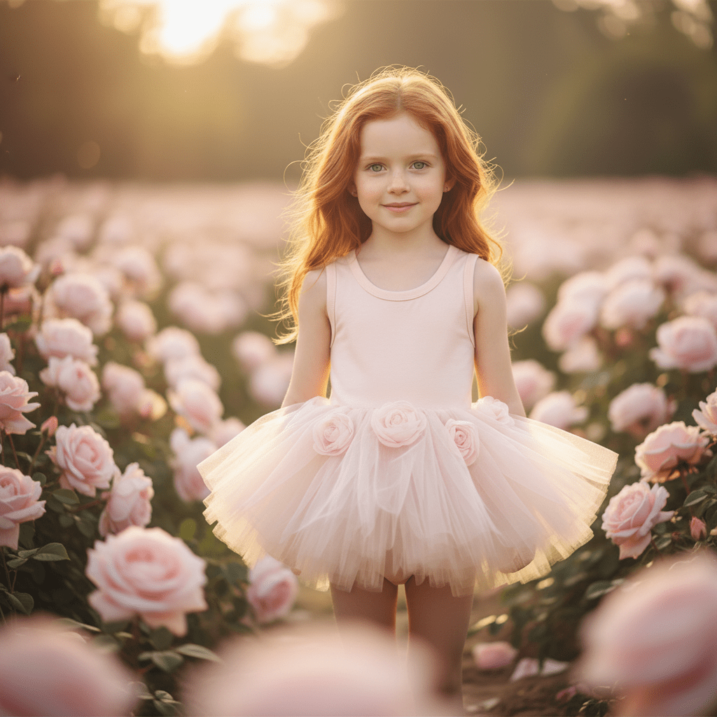 DOLLY® THE ROSE GARDEN TULLE TIMELESS TUTU LEOTARD DRESS dollypink