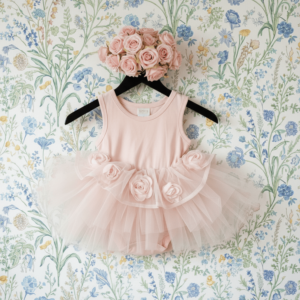 DOLLY® THE ROSE GARDEN TULLE TIMELESS TUTU LEOTARD DRESS dollypink