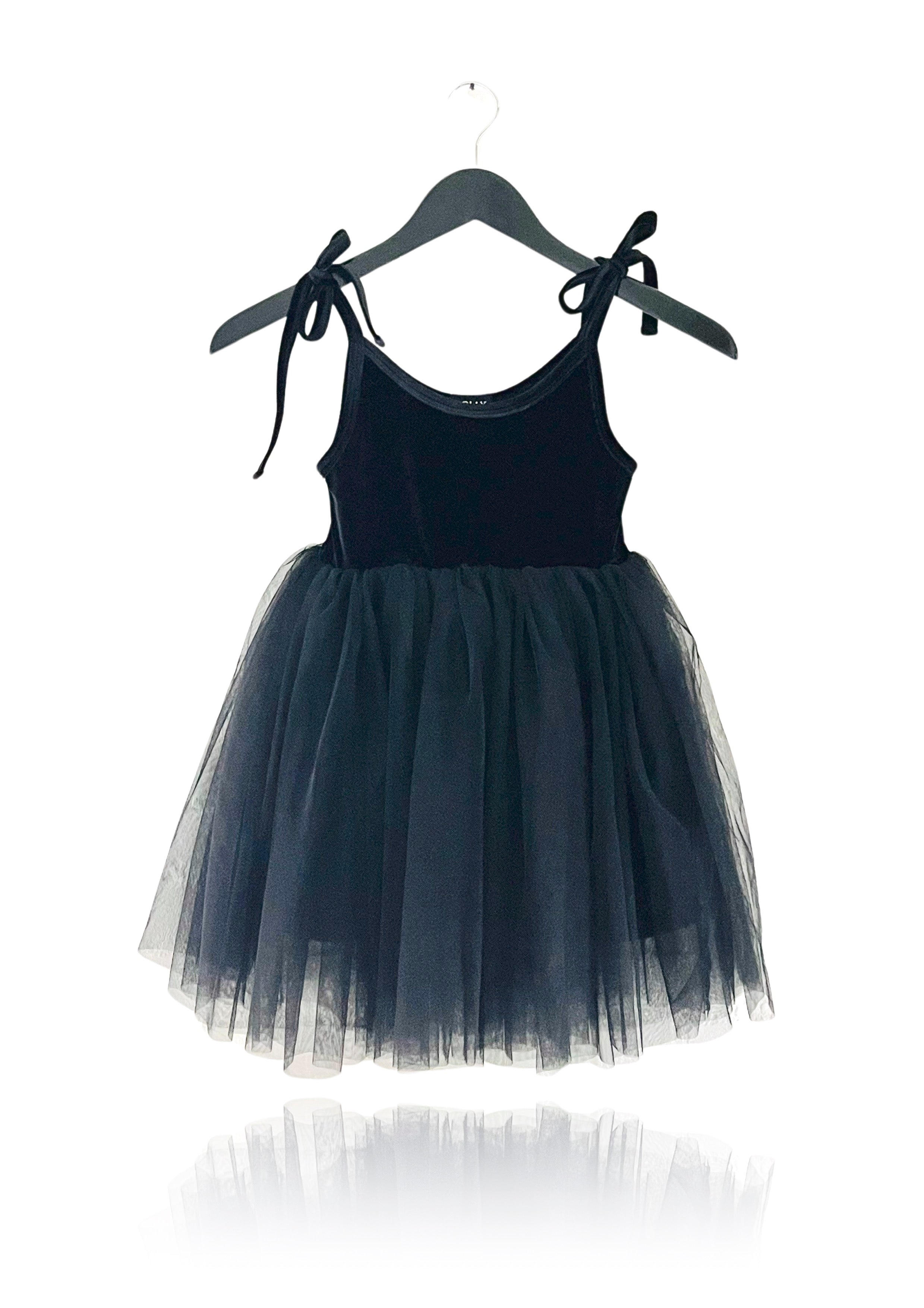 DOLLY VELVET COSMIC STRINGS TUTU DRESS black