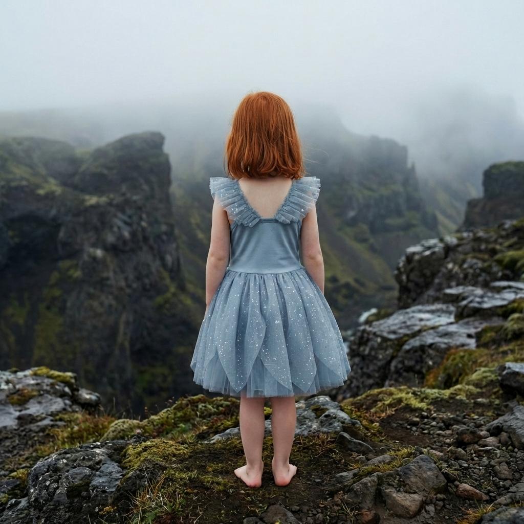 DOLLY® The Elves of Iceland Cinderella Elf Dress — Mjaðveig Mánadóttir misty bleu