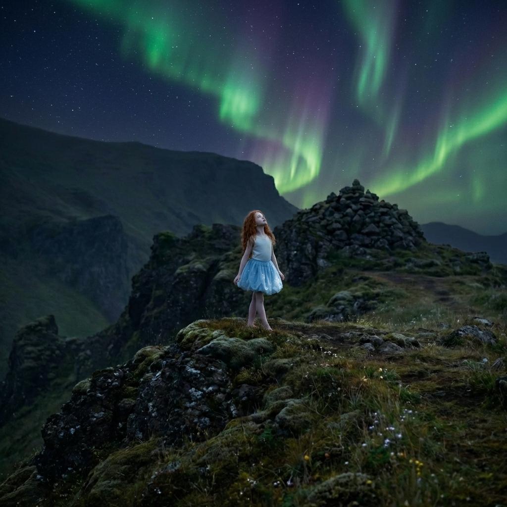 DOLLY® The Elves of Iceland Little Light Elf Petal Tutu — Álfar misty blue