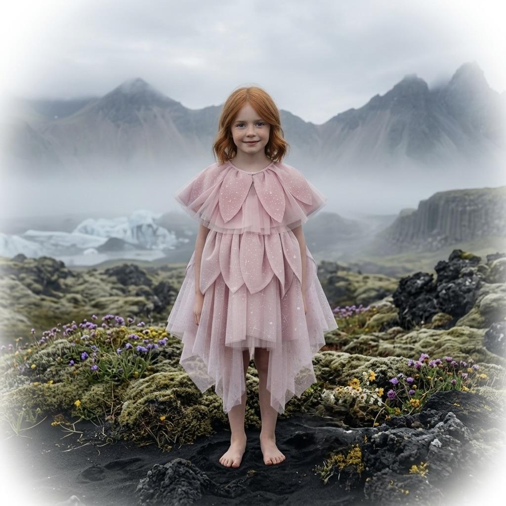 DOLLY® The Elves of Iceland Elf Cape dusty violet