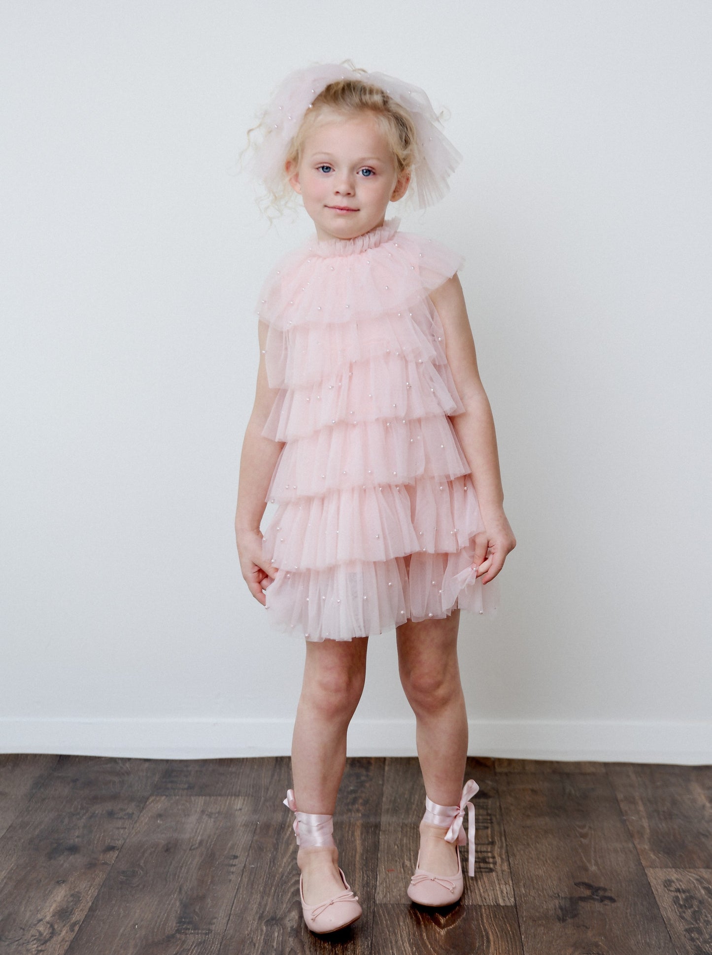 DOLLY® PEARL TUTULLY TIERED TULLE TUTU DRESS dollypink  ⚪