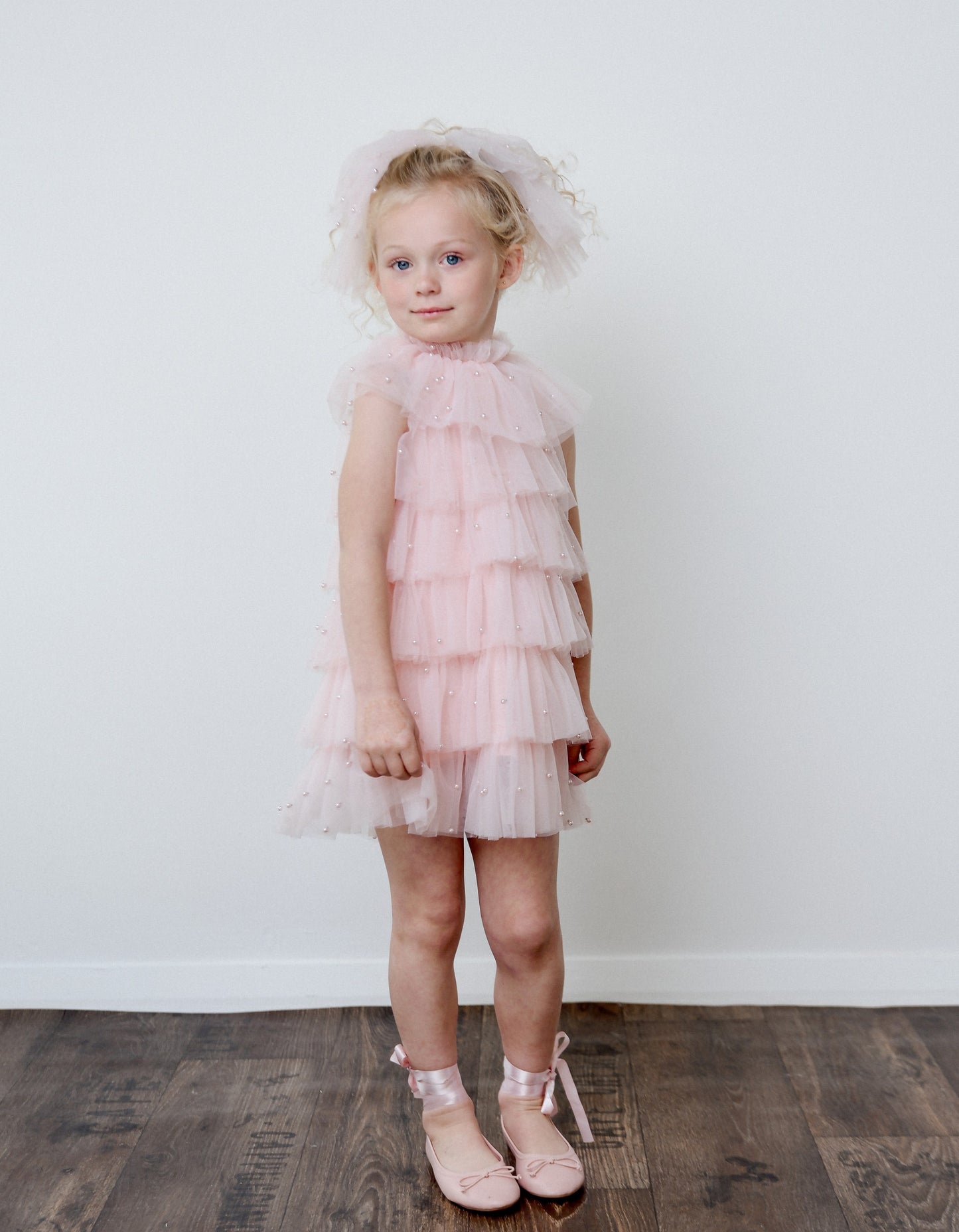 DOLLY® PEARL TUTULLY TIERED TULLE TUTU DRESS dollypink  ⚪