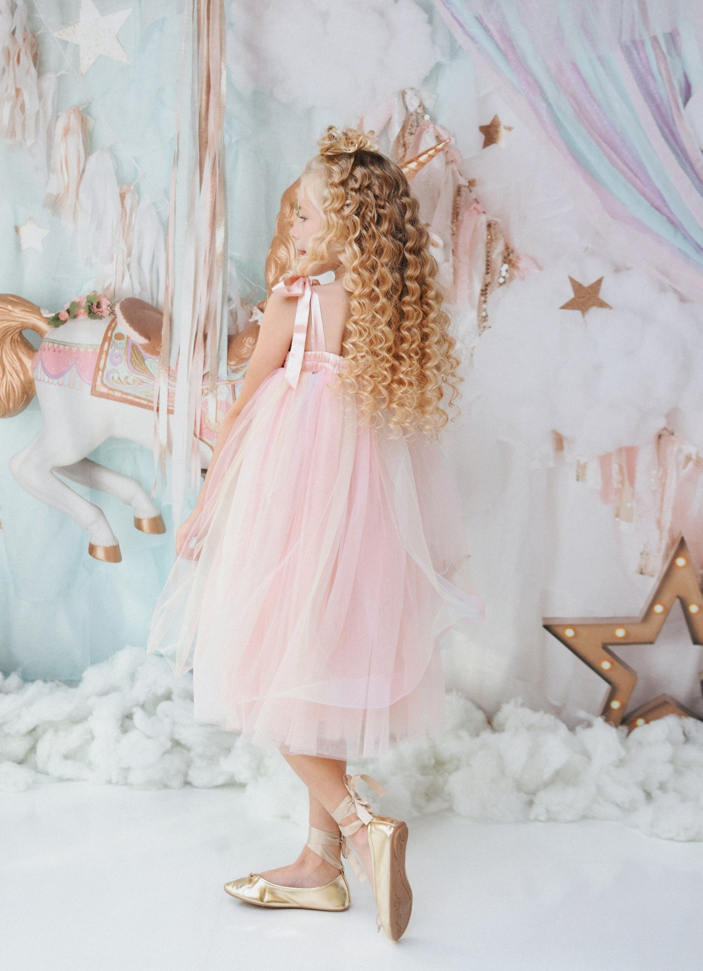 DOLLY® UNICORN RAINBOW PASTELS 🦄 🌈 2-CUTE TULLE TUTU DRESS rainbow