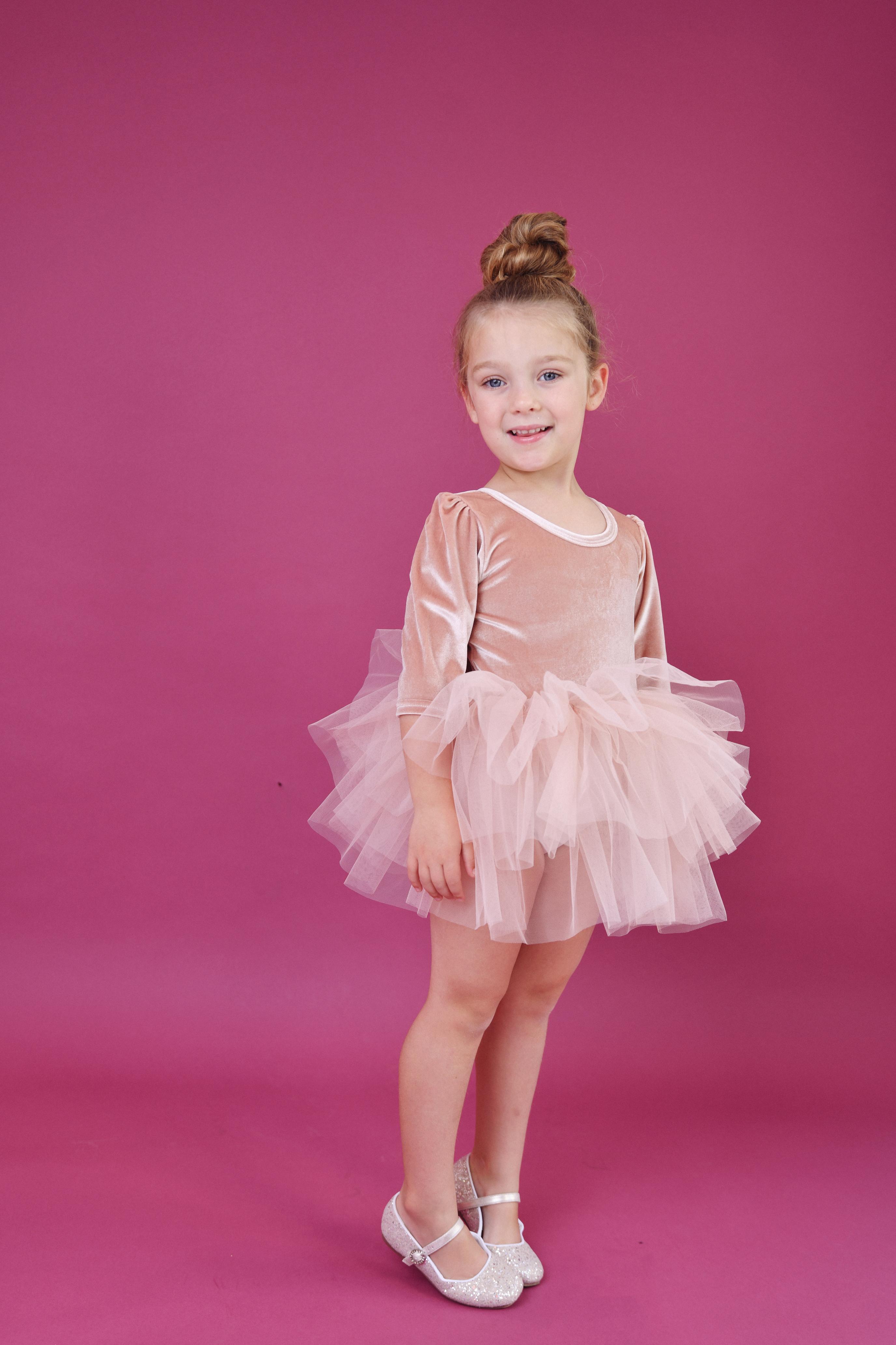 DOLLY VELVET PLANET TUTU DRESS pink