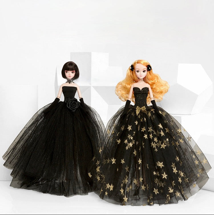 DOLLY® LITTLE BLACK DRESS DOLL WITH BLACK TUTU DRESS - Bjd 12 joints 12 inch 30 cm 1/6 scale fashion doll