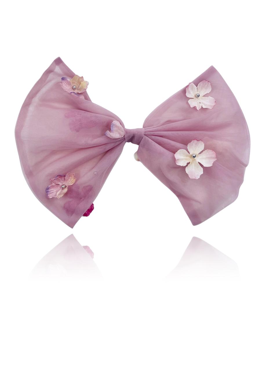 DOLLY POTPOURRI BIG HAIR BOW mauve