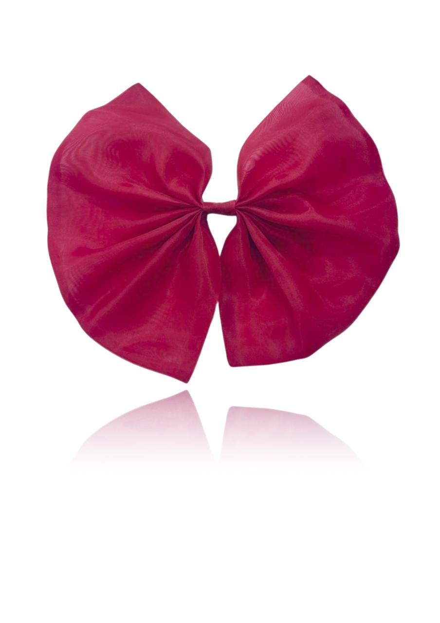 DOLLY BIG ORGANZA HAIR BOW red