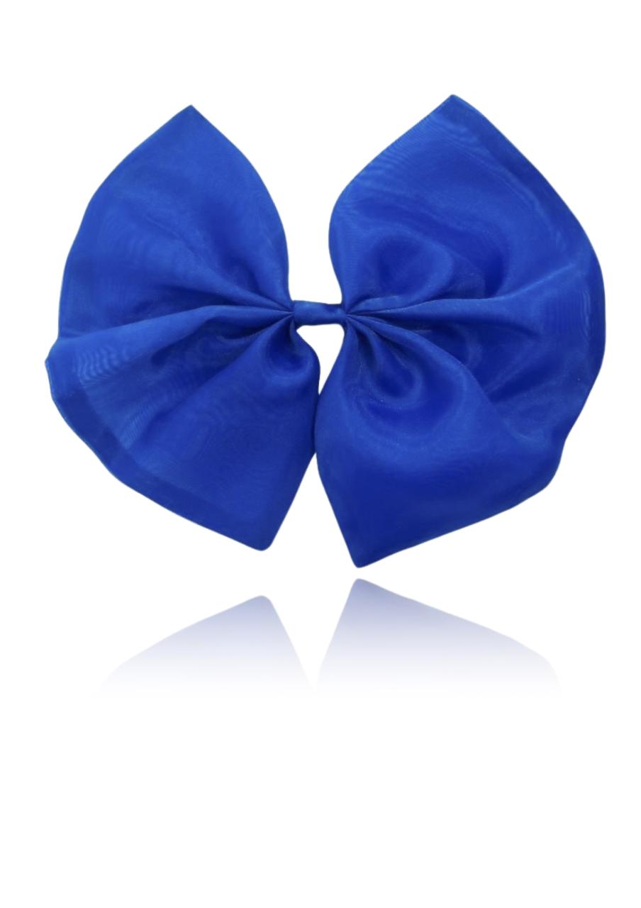 DOLLY BIG ORGANZA HAIR BOW royal blue