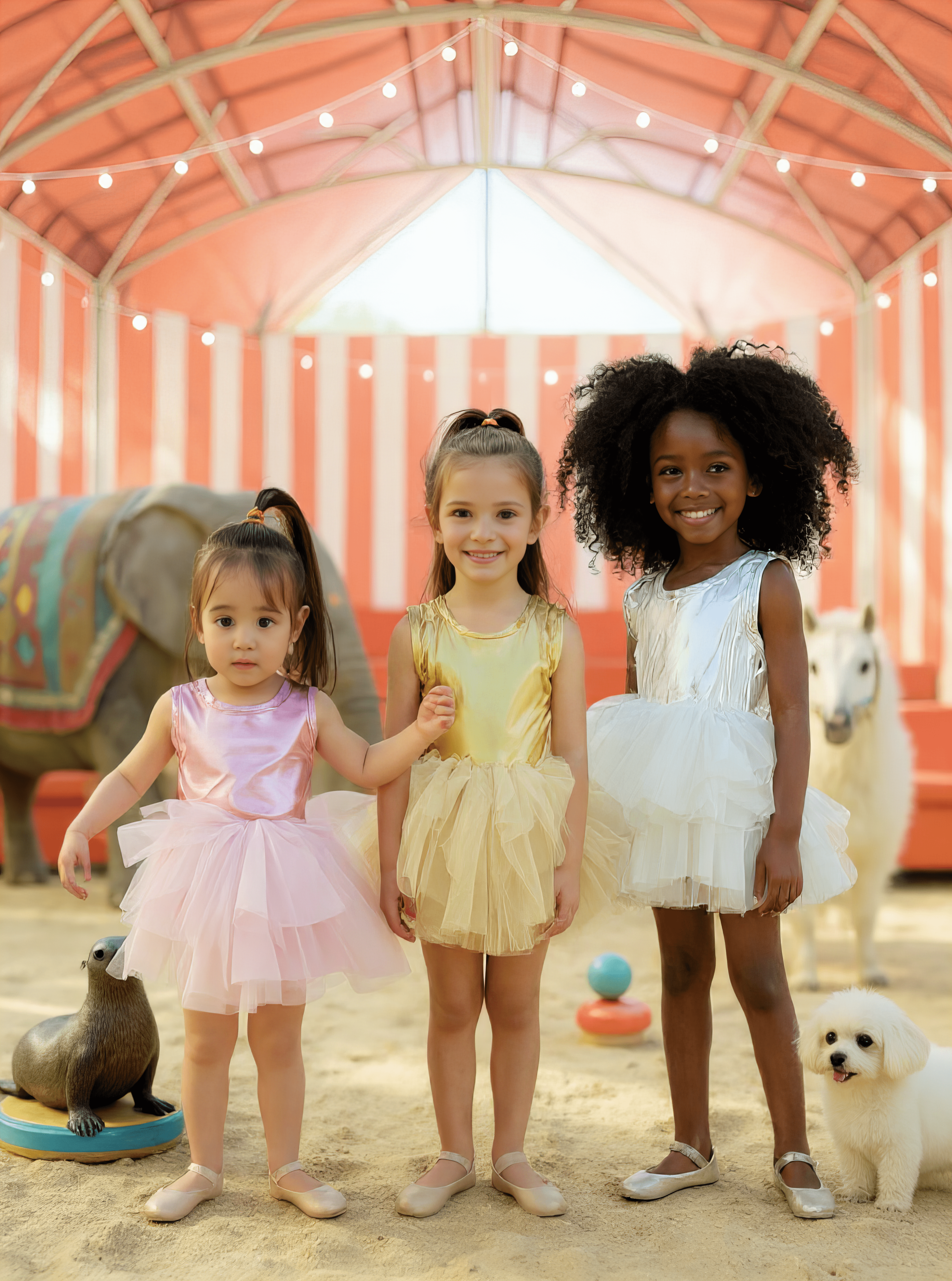 DOLLY TIMELESS METALLIC TUTU DRESS gold