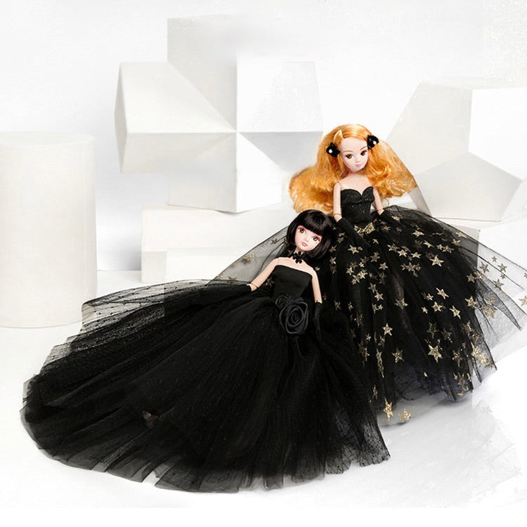 DOLLY® LITTLE BLACK DRESS DOLL WITH BLACK TUTU DRESS - Bjd 12 joints 12 inch 30 cm 1/6 scale fashion doll