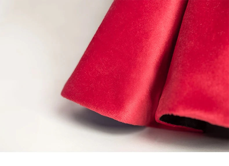 DOLLY® DOLL BARBIE CLOTHES RED CARPET VELVET COLD SHOULDER GOWN DRESS + SHOES FOR 12 inch 30 cm 1/6 scale fashion dolls