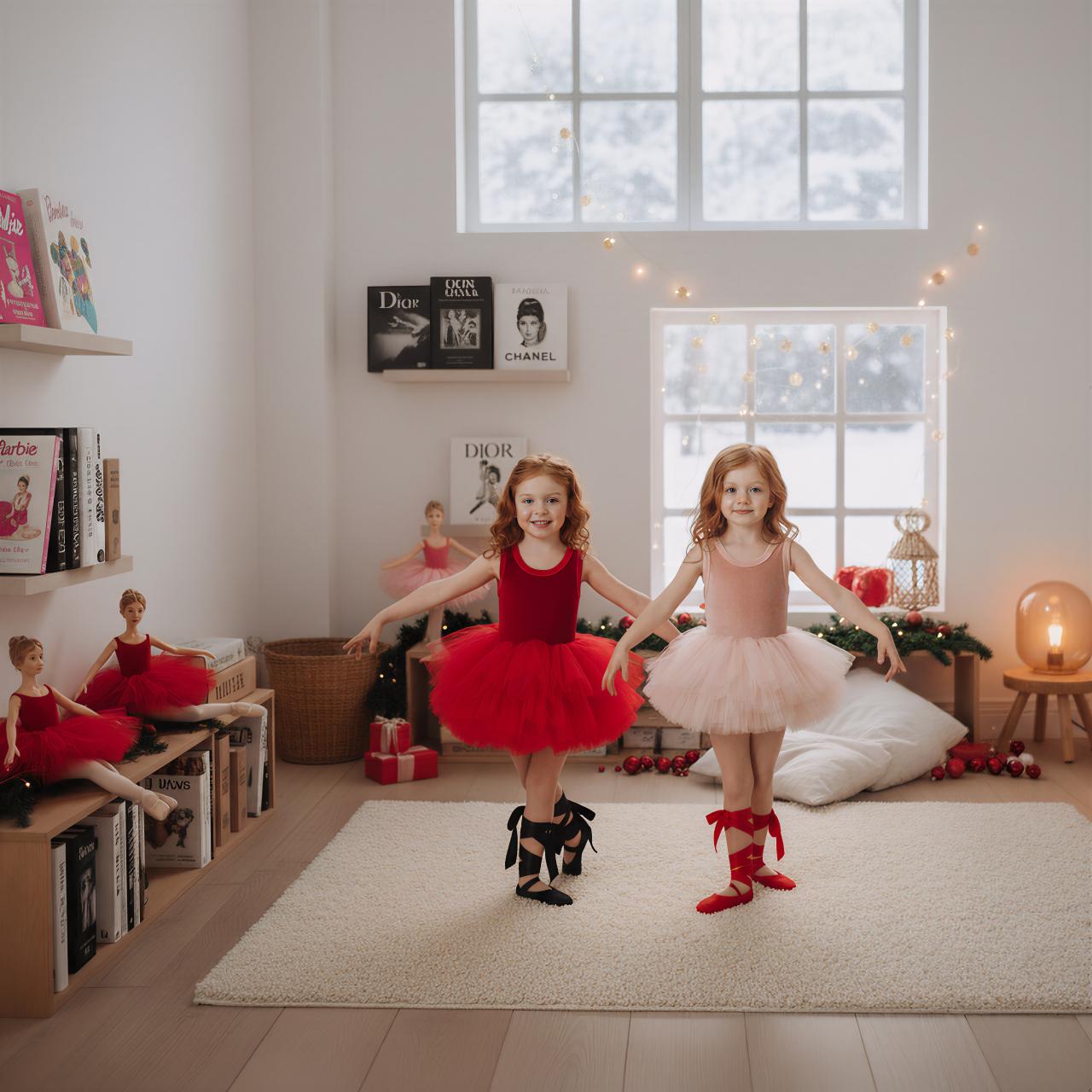 DOLLY TIMELESS VELVET TUTU DRESS red