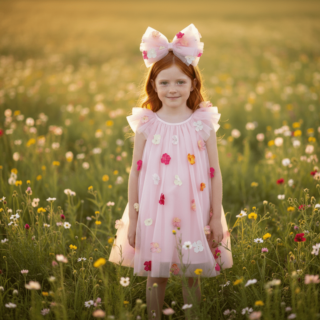 DOLLY POTPOURRI BIG HAIR BOW dollypink